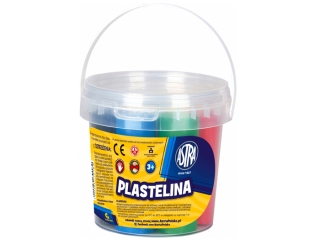 Plastelina Astra w wiaderku 6 kolorw (15.40 proc.) ASPROM