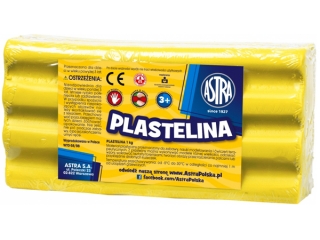 Plastelina Astra 1 kg cytrynowa (31.17 proc.) ASPROM