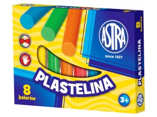 Plastelina Astra 8 kolorw (4.77 proc.) ASPROM