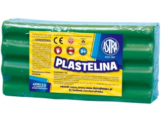 Plastelina Astra 1 kg zielona (31.17 proc.) ASPROM