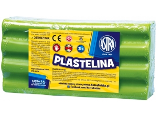 Plastelina Astra 1 kg zielona jasna (31.17 proc.) ASPROM