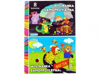Wycinanka samoprzylepna A4 8 kol. 0297 [opakowanie=20szt]