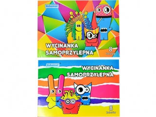 Wycinanka samoprzylepna A5 8 kol. 0303 [opakowanie=20szt]