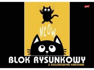 Blok rysunkowy z kolorowymi kartkami A3, 16k. [opakowanie=10