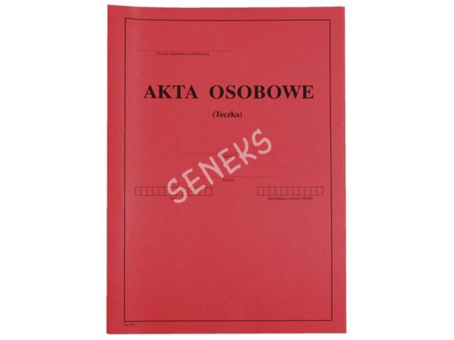  Akta  Osobowe SENEKS Artyku y Papiernicze